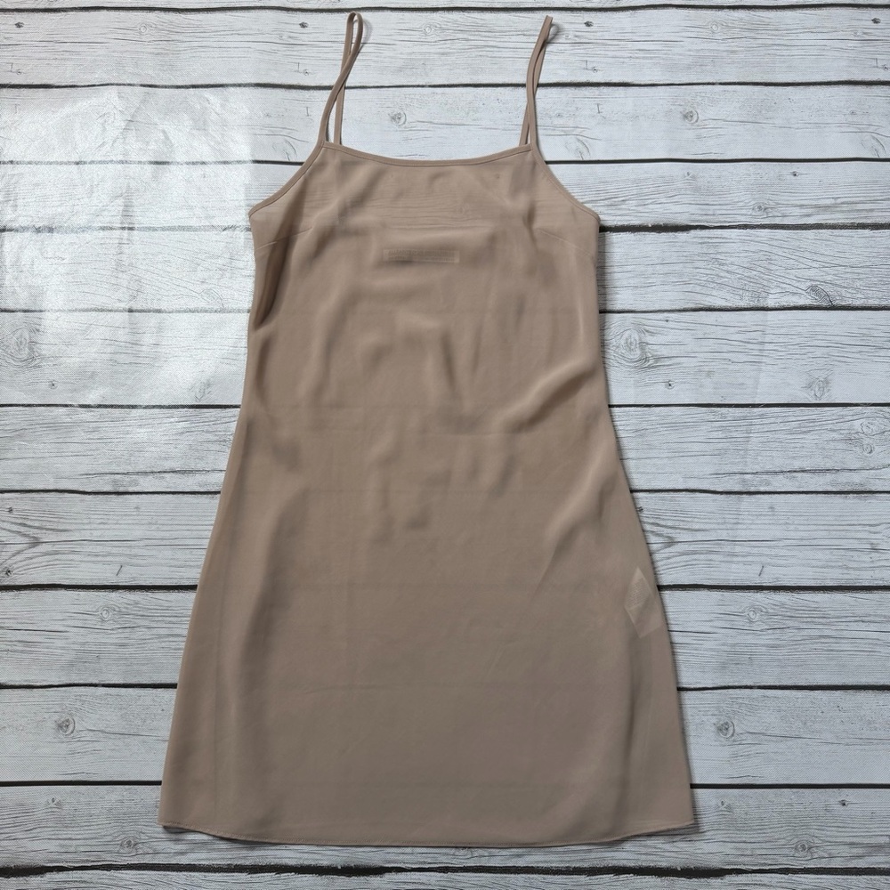 All Saints Tan Mesh Mini Dress